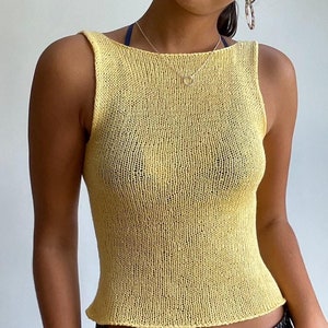 Sydney scoop back knitting pattern - with sleeve options